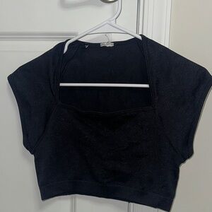 Gymshark Women's Adapt Fleck Seamless Crop Top - Black/Smokey Grey